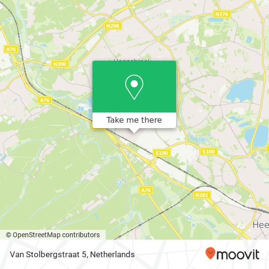 Van Stolbergstraat 5, 6433 JE Hoensbroek map
