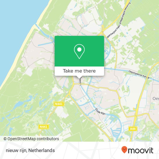 nieuw rijn, 2223 ED Katwijk aan de Rijn map