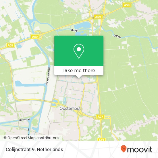 Colijnstraat 9, 4908 DB Oosterhout map