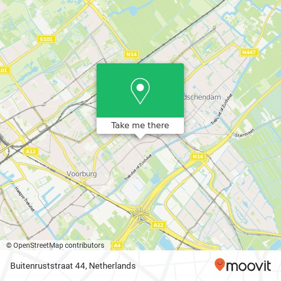 Buitenruststraat 44, 2271 HB Voorburg map