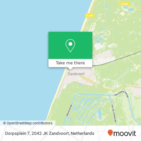 Dorpsplein 7, 2042 JK Zandvoort map
