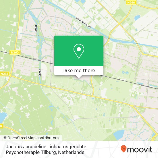 Jacobs Jacqueline Lichaamsgerichte Psychotherapie Tilburg, Witbrantlaan Oost 18 map