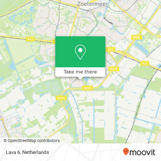 Lava 6, 2719 TD Zoetermeer map