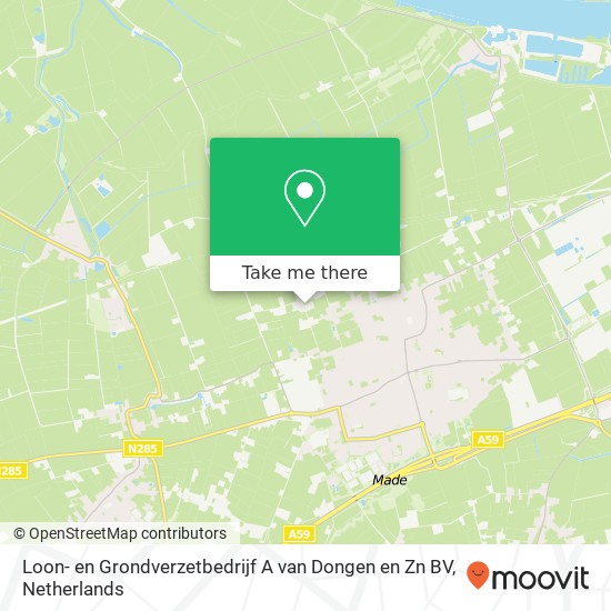 Loon- en Grondverzetbedrijf A van Dongen en Zn BV, Geraniumstraat 52 map