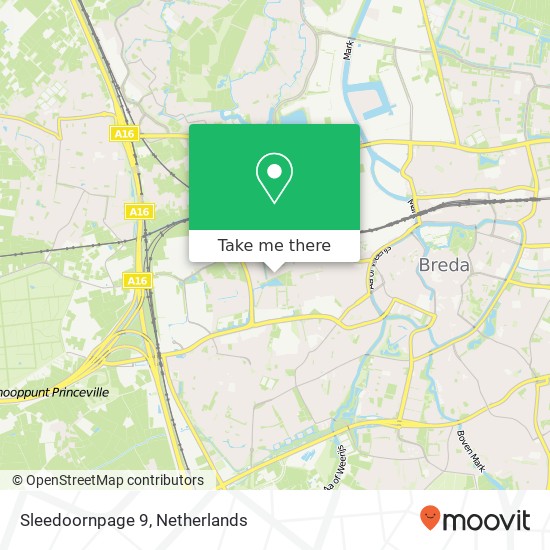 Sleedoornpage 9, 4814 TB Breda map