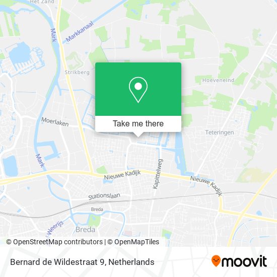 Bernard de Wildestraat 9 map