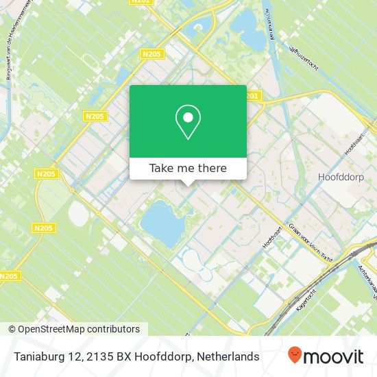 Taniaburg 12, 2135 BX Hoofddorp Karte