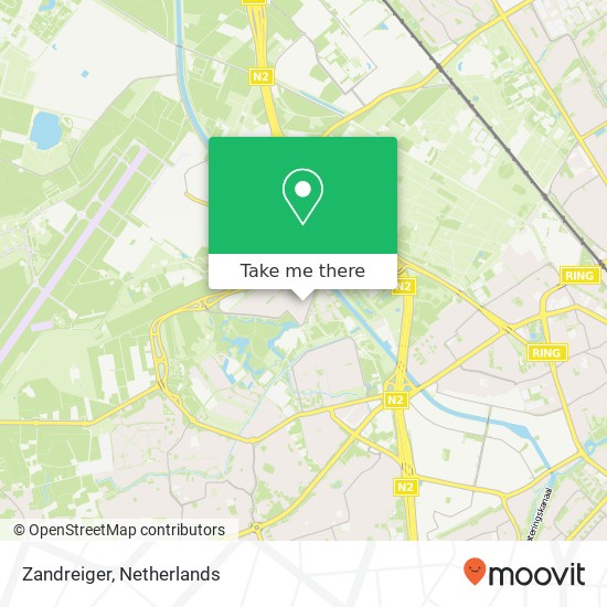 Zandreiger, 5658 CG Eindhoven map