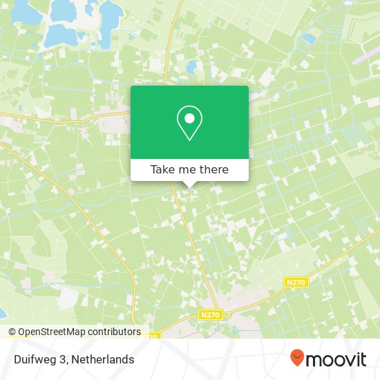 Duifweg 3, 5752 PN Deurne map