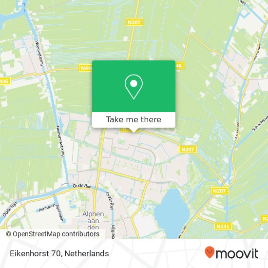 Eikenhorst 70, 2402 SG Alphen aan den Rijn map