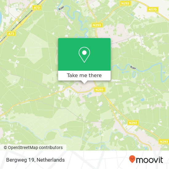 Bergweg 19, 6077 BS Sint Odiliënberg Karte