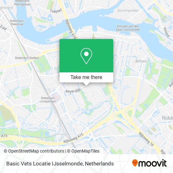 Basic Vets Locatie IJsselmonde map