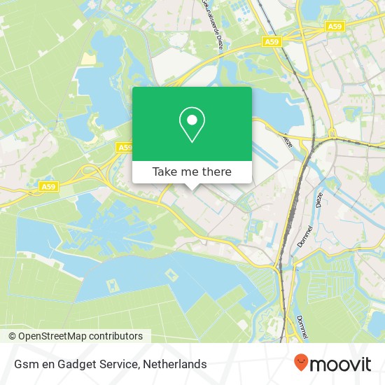 Gsm en Gadget Service, Boschmeersingel 127 map