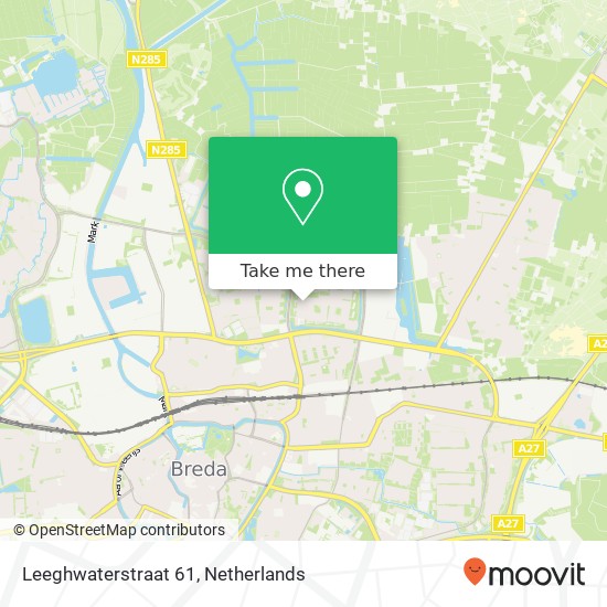 Leeghwaterstraat 61, 4827 NK Breda map