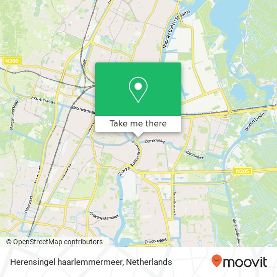 Herensingel haarlemmermeer, 2032 Haarlem map