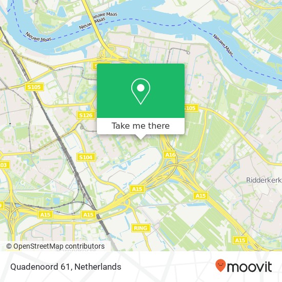 Quadenoord 61, 3079 XB Rotterdam map