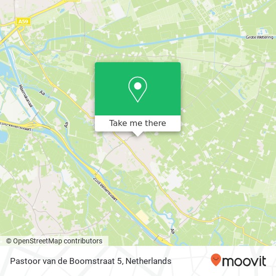 Pastoor van de Boomstraat 5, 5258 GB Berlicum map