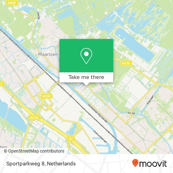 Sportparkweg 8, 3604 AW Maarssen map