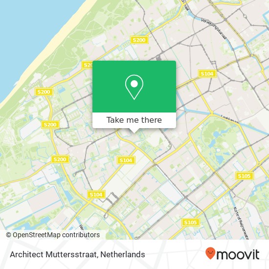 Architect Muttersstraat, 2552 ZC Den Haag map