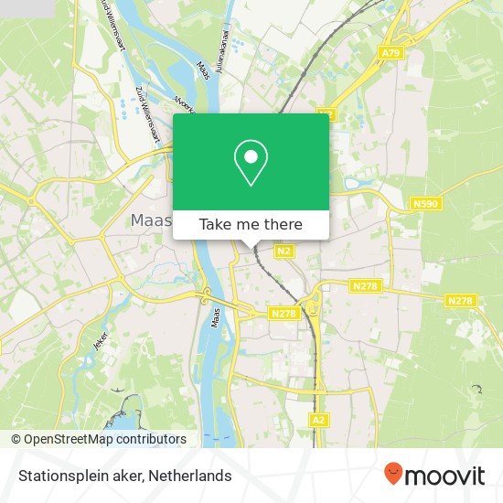 Stationsplein aker, 6221 CL Maastricht Karte
