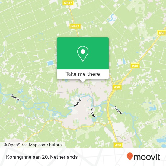 Koninginnelaan 20, 5491 JV Sint-Oedenrode map
