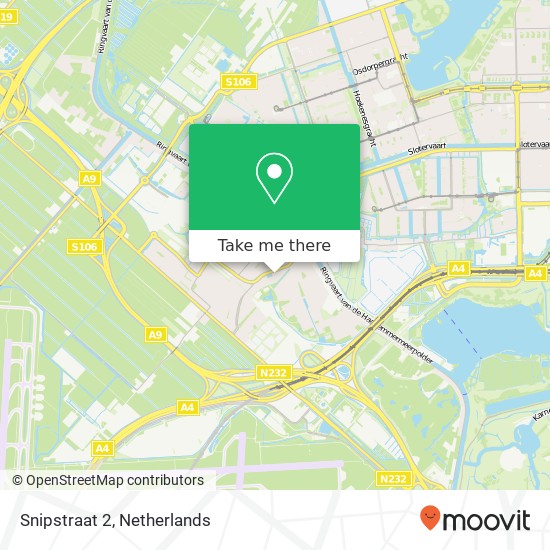 Snipstraat 2, 1171 DV Badhoevedorp map