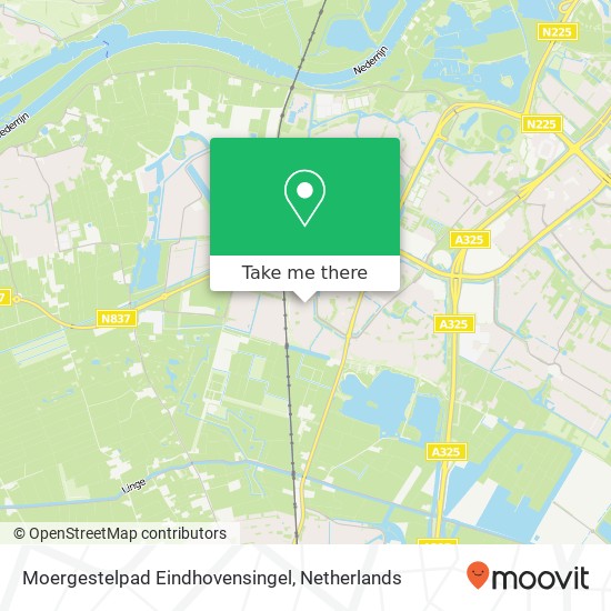 Moergestelpad Eindhovensingel, 6844 Arnhem map