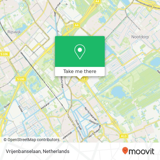 Vrijenbanselaan, 2495 Den Haag Karte