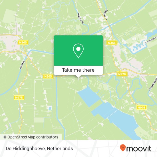 De Hiddinghhoeve map