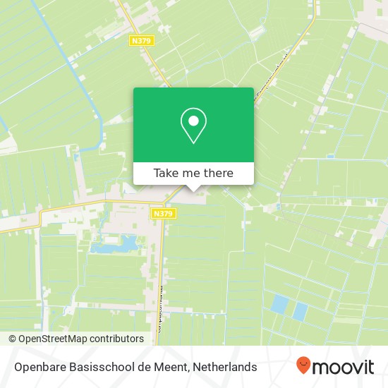 Openbare Basisschool de Meent, Eerste Koppelveenweg 2 map