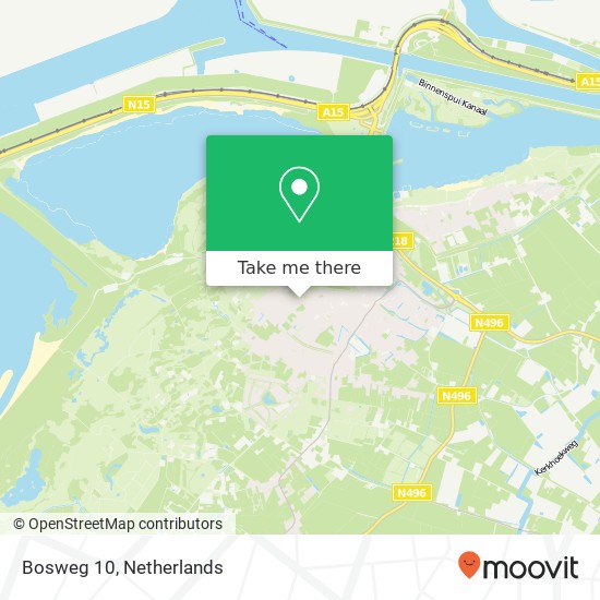 Bosweg 10, 3233 CD Oostvoorne map