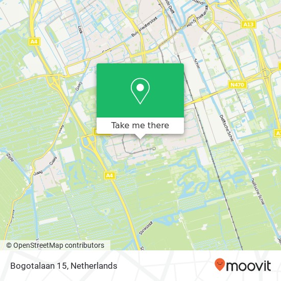 Bogotalaan 15, 2622 AA Delft Karte