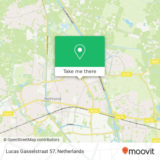 Lucas Gasselstraat 57, 5701 BN Helmond map