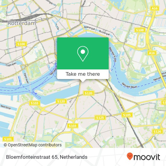 Bloemfonteinstraat 65, 3072 HD Rotterdam map