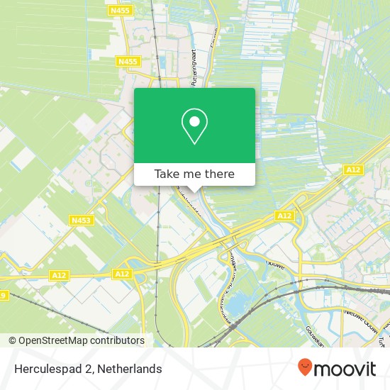 Herculespad 2, 2741 TC Waddinxveen map