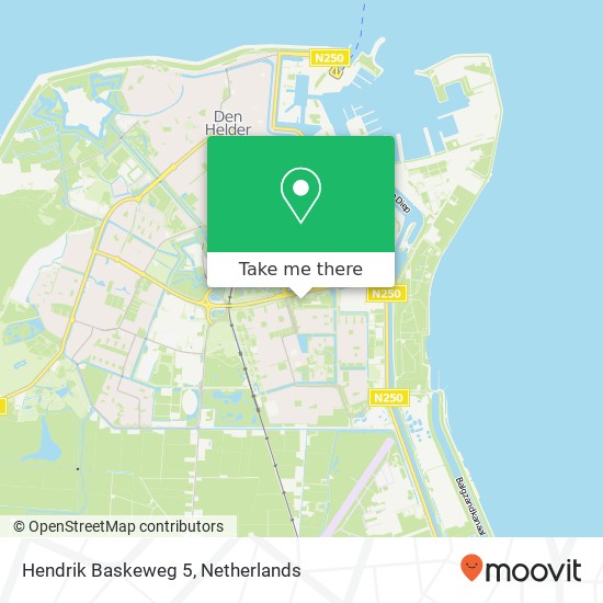 Hendrik Baskeweg 5, 1785 MA Den Helder map