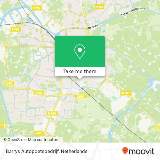 Barrys Autopoetsbedrijf, Hoornbladstraat 21 Karte
