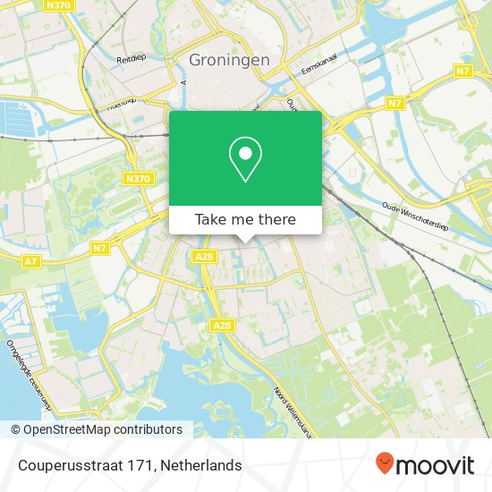 Couperusstraat 171, 9721 JE Groningen map