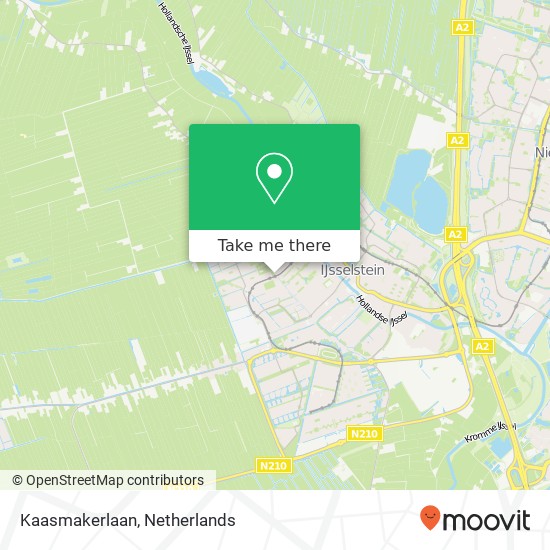 Kaasmakerlaan, 3401 IJsselstein Karte