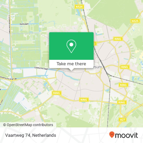 Vaartweg 74, 1217 SW Hilversum map