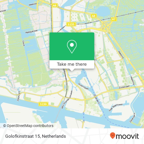 Golofkinstraat 15, 1506 RG Zaandam map