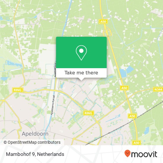 Mambohof 9, 7323 ST Apeldoorn Karte