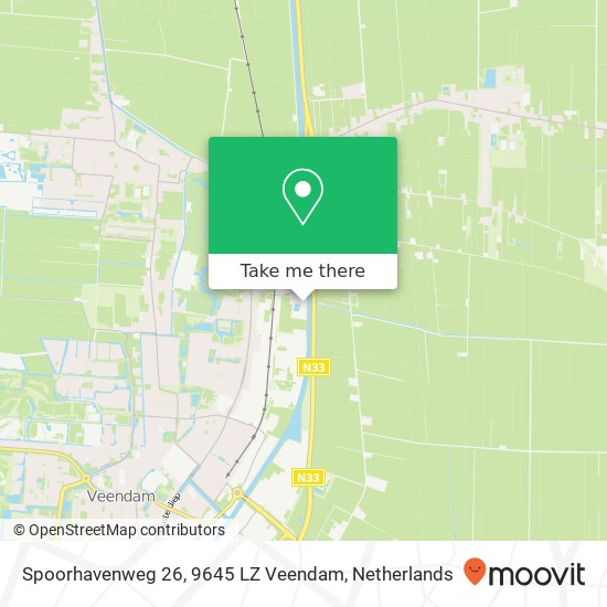 Spoorhavenweg 26, 9645 LZ Veendam map