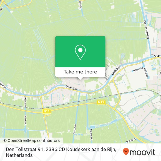 Den Tollstraat 91, 2396 CD Koudekerk aan de Rijn map