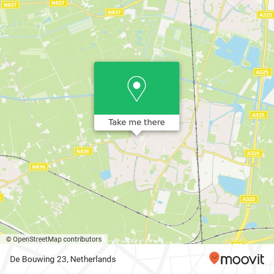 De Bouwing 23, 6661 EX Elst map