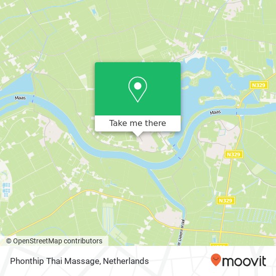 Phonthip Thai Massage, Blauwstraat 5 map