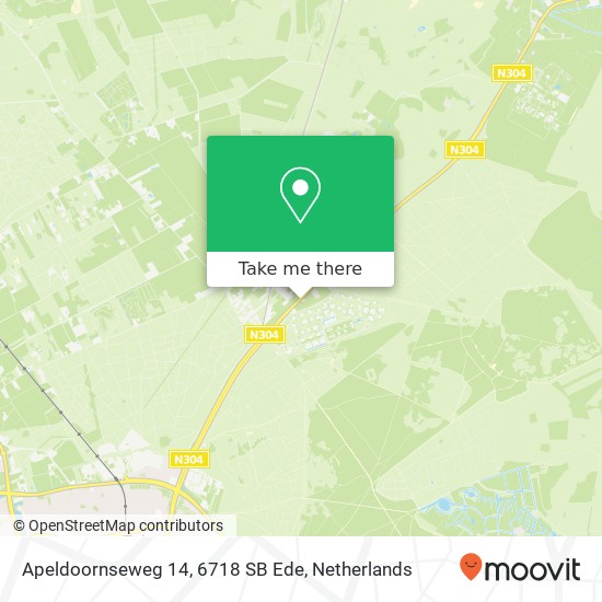 Apeldoornseweg 14, 6718 SB Ede map