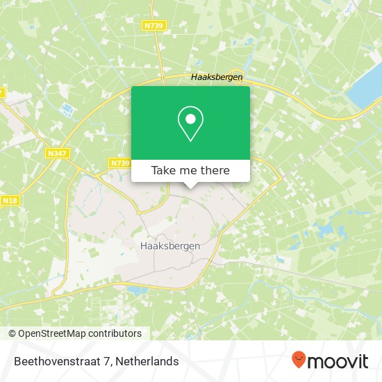 Beethovenstraat 7, 7482 TE Haaksbergen map