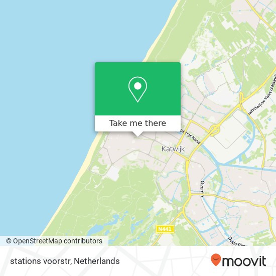 stations voorstr, 2225 EN Katwijk aan Zee map