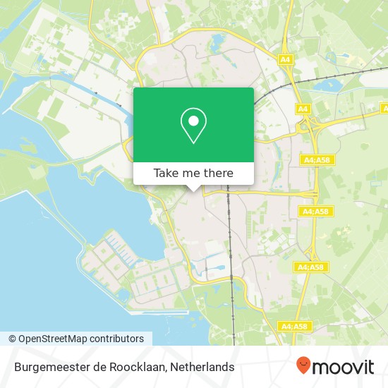 Burgemeester de Roocklaan, 4615 AG Bergen op Zoom map